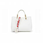 Emporio Armani Minimalistlik Euroopa Ja Ameerika Mood PU T&otilde;mblukuga K&auml;e- ja &Otilde;lakott Naiste kotid Valge Y3D166-YFO5B-85219 Shopping Bag Set(Basic Set+Shopping Bag)