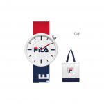 FILA Moeseeria Lihtne &Otilde;pilase Kell Trendikas Spordikell Veekindel Kvartsmehhanism Silikoonrihm Valge sihver T&ouml;&ouml;riistakell Unisex kellad 6281-003 46FLM38-6281-003
