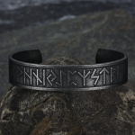 Unisex must viikingiruunidega k&auml;ev&otilde;ru roostevabast terasest punk k&auml;erauad amulet ehted kingitus meestele naistele