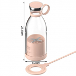 Kaasaskantav elektriline mahlapress Blender USB mini-puuviljasegistid mahlapressid puuviljapressid Toidu-piimakokteili multifunktsionaalne mahlamasin roosa