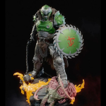 1/24 M&otilde;&otilde;tkava 80mm k&otilde;rgus Vaikne figuur Doom Warrior deemonih&auml;vitaja Mudelikomplekt Lahti v&otilde;tmata ja v&auml;rvimata 3D-prinditud m&auml;nguasi 1280 gray