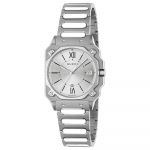 Gucci YA166504 G-Flat H&otilde;bedase sihverplaadiga Unisex k&auml;ekell 30mm h&otilde;be