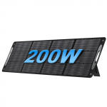 OUKITEL PV200 200W kaasaskantav p&auml;ikesepaneel, IP68 veekindel, kokkupandav p&auml;ikesepaneel 21V v&auml;ljundiga, p&auml;ikesepaneelid telkimiseks, matkaautoks ja h&auml;daolukordadeks must