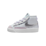 Nike Blazer 77 Slip Resistant Abrasion Resistant Mid top Skateboard Shoes White Gray Infant And Toddler DA4088-010 25 gray
