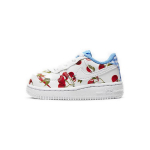 Nike Air Force 1 LV8 Low top Toddler Shoes White Blue Infant And Toddler CJ4117-100 21 white