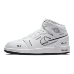 Jordan 1 Keskmine skeem GS DQ1864-100 38.5 white