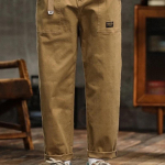 Vabaaja Moekas Trendikas Br&auml;nd T&ouml;&ouml;riided Meeste &Otilde;hukesed Retro Uued L&otilde;dvad Sirged P&uuml;ksid XL khaki