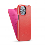 Vertikaalne klapp-kott ehtsast nahast iPhone 14 Pro Max 15 Plus 16 16E 13 12 11 7 8 13 Mini X Xs Xr SE 2022 jaoks, k&otilde;va PC tagakaas iPhone 13 mini punane