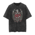 Thrash Metal B&auml;nd SLAYER Graafiline Tr&uuml;kk Vintage Pesuga T-s&auml;rk Mehed Naised Retro Mood Streetwear Yk Top Harajuku &Uuml;le suurusega T-s&auml;rgid XL gray