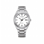 CITIZEN Eco Drive Seeria 100 Meetrit Veekindel Kerge Kvartsterasest Rihm 38mm Meeste K&auml;ekell Valge Tihvti BM762083A valge