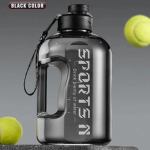 1L kuni 5L Suure Mahutavusega Jalgratta Vee Pudel Fitness BPA VABA Skaalaga Joogipudel Meestele J&otilde;usaal Jalgrattas&otilde;it Telkimine Vee Pudel Tass 1.7L must