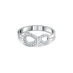 Swarovski Infinity Igavese Armastuse Roodiumiga Pinnatud S&otilde;rmus Naiste s&otilde;rmus Valge 5535410 55