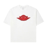 Air Jordan x Saint Mxxxxxx L&uuml;hikeste varrukatega T-s&auml;rk Valge/University Red/Must Unisex Topid FV4716-100 XS red