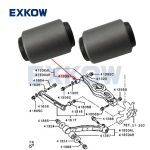 2 tk Tagumise vedrustuse alumise &otilde;&otilde;tshoova puks Mitsubishi Montero Pajero 3 4 MK3 MK4 V60 V70 V80 V90 2000-2020 jaoks MR374672