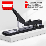 T&auml;iustatud eriti pika k&auml;ega raskeveokite sadelt&ouml;&ouml;tlusklammerdaja 210 sheets heavy-duty stapler black