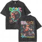 Pestud Vintage Rapper Drake What Did I Miss T-s&auml;rgid Unisex Naistele Hip Hop Mood Popmuusika T-s&auml;rgid Unisex Suured L&uuml;hikeste Varrukatega S