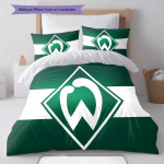 Werderi meeskonna voodipesu tekkikomplekt Tekikate padjap&uuml;&uuml;r Kodu kaunistus S&uuml;nnip&auml;evakingitus (1 * tekikott + 2 * padjap&uuml;&uuml;ri, ilma s&uuml;damikuta) 135x200cm blue