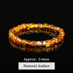 JD Ehtsad &Uuml;mmargused Helmed Veniv Buddha K&auml;ev&otilde;ru 8mm Looduslik Merevaik Mesilasvaha Klassikaline CNAS Sertifitseeritud Simple Bracelet&Approx size:5-6mm brown