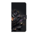 Klapitav nahast &uuml;mbris iPhone 6 7 8 X XS XR 11 12 Pro Max jaoks 3D Moodne lillemuster V&auml;rvitud rahakott iPhone 6 7 8 Plus jaoks Funda iPhone SE 2020 22 black