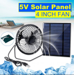 5 W USB p&auml;ikese v&auml;ljat&otilde;mbeventilaator &otilde;hut&otilde;mme mini rauast ventilaator p&auml;ikesepaneeli toitega kaasaskantav suvejahutusventilaatori v&otilde;imsusjahuti 4inch