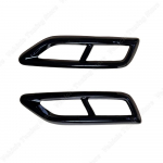 2 tk l&auml;ikiv must v&auml;ljalasketoru otsakate VW Tiguan MK2 R Line Facelift 2020-2024 Tagumine kaitseraua summuti viimistlus Gloss Black