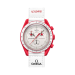 Swatch x Omega Biokeramilised Kuu Missiooni Marsile Meeste Kellad Valge SO33R100 Red
