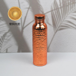 27oz Vaskveepudel Joogiks Vasaraga T&ouml;&ouml;deldud Vaskreisikruus Isoleeritud Roostevabast Terasest K&auml;sit&ouml;&ouml;na Valmistatud V&auml;liveetass 800ml brown