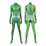 Totally Spies Cosplay Kost&uuml;&uuml;m Naistele T&auml;iskasvanutele 3D Prinditud Clover Ewing Zentai Bodysuit Halloweeni Alexandra Cosplay Tunked Height 120cm roheline