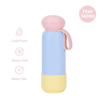 Suur 25oz roostevabast terasest isoleeritud veepudel kandmisrihmaga v&auml;litingimustesse, reisimiseks, j&otilde;usaali, kontorisse 740ml beige