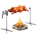 VEVOR p&ouml;&ouml;rlev grill, AC220-240V 8 tasandiga elektriline p&ouml;&ouml;rleva grilli komplekt, BBQ grillide p&ouml;&ouml;rlevate komplekt 60 kg kandev&otilde;imega, 38W mootor 174 x 53.5 x 86 cm