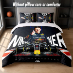 Max Verstappeni Disain Voodi Voodipesu Komplekt 1 Tekikott + 2 Padjap&uuml;&uuml;ri Pehme Hingav Kodumajapidamise Voodipesu 140cm*200cm