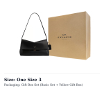 COACH Chelsea Veisenahast &Otilde;lakott Suur Naiste Must CDS58-B4BK One Size 3 beige