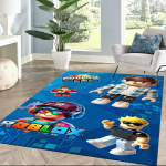 Roblox 112 P&otilde;randamatt Kontorimatt T&auml;iuslik elutubadesse k&ouml;&ouml;ki &otilde;ue &uuml;hiselamusse libisemisvastane vaip Anime kontori sisustus Vaimne kingitus 80cmx120cm