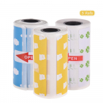 Armsad multifilmi otsesed termosildid, rull 57 * 30 mm (2,17 * 1,18 tolli) tugeva kleebisega l&auml;bipaistev tr&uuml;kk 3 Rolls roheline/sinine