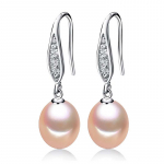 LSOOYH Bohemian Natural mageveep&auml;rlitega k&otilde;rvar&otilde;ngad CZ Cubic Zirconia Drop Clip k&otilde;rvar&otilde;ngad naistele roosa
