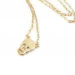 Les Tr&eacute;sors De Lily [J0857] - Collier Plaqu&eacute; Or 'T&ecirc;te de Mort' kuld