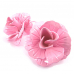 Les Tr&eacute;sors De Lily [K0617] - Dormeuses cr&eacute;ateur 'Rosa Romantica' rose Heleroosa