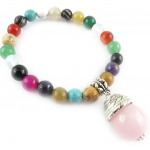 Les Tr&eacute;sors De Lily [K7295] - Bracelet cr&eacute;ateur 'Min&eacute;ralia' tutti frutti mitmev&auml;rviline