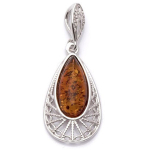 Les Tr&eacute;sors De Lily [Q1820] - h&otilde;bedane ripats  Inspiration  merevaigu konjak (roodiumiga kaetud) - 23x15 mm pruun