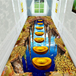 3D koridori vaip Kodu/kontori vaip Magamistoa vaip Sissep&auml;&auml;s/Esik uksemati ala Vaip elutuba 120cm*300cm