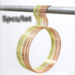 5 tk metallist rauast kunsti &uuml;mmargune sall sall v&ouml;&ouml; lips riided riidepuu konksu hoidja kuld