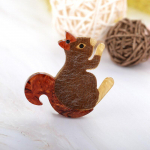 Blucome akr&uuml;&uuml;l vibu-s&otilde;lm Orav Loom Prossid Korsage Mustad Silmad Kristall Naised Mehed Loomad Banketid Pulmad Peod Prossin&otilde;elad kohv