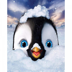 5D DIY Teemantmaaling Pingviin Tikand Ristpistes Rhinestone Mosaiic Kodukaunistus 20X30CM