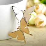 Vasest topelt liblikprossid naistele Kahes toonis CP loomade putukakost&uuml;&uuml;m korsan&otilde;el kuld