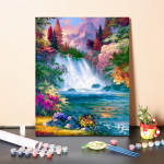 DIY v&auml;rvid numbrite j&auml;rgi &otilde;limaali komplekt L&otilde;uend DIY &otilde;limaal numbrite j&auml;rgi Seinakunsti kaunistused kodukinki kunstiks ja hobideks 40x50cm no frame