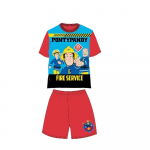 Fireman Sam T-s&auml;rk + l&uuml;hikesed p&uuml;ksid 2ans punane