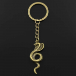 Moodne v&otilde;tmehoidja 49x19mm King Cobra Snake pronksist ripatsid DIY meeste ehted auto v&otilde;tmehoidja s&otilde;rmuse hoidja suveniir kingitus pronksi