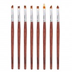 8 tk Redwoodi k&uuml;&uuml;nte maalimispintslid Bloom Flower UV-geelpintslid, erineva suurusega