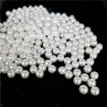 &Uuml;mmargused plastist imitatsiooniga p&auml;rli vahehelmed DIY k&auml;sit&ouml;&ouml; valged 3-14mm 5-600tk 14mm 5Pcs