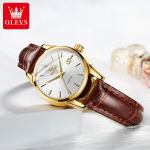 OLEVS br&auml;nd With Gift Box topeltkalender New Arrivals kvartspaar Women Watch valge